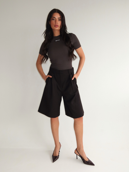 Unique The Label Unique The Label Jill Short Sleeve - Charcoal