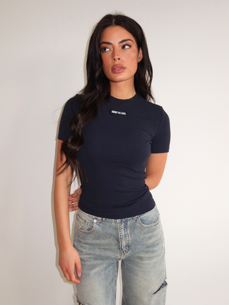Unique The Label Unique The Label Jill Short Sleeve - Deep Dark Navy