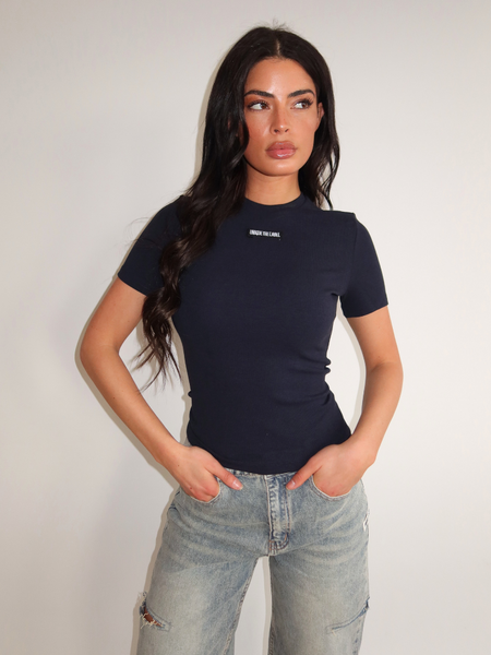 Unique The Label Unique The Label Jill Short Sleeve - Deep Dark Navy