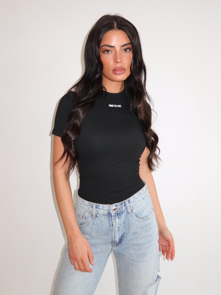 Unique The Label Unique The Label Jacky Short Sleeve - Black/Black