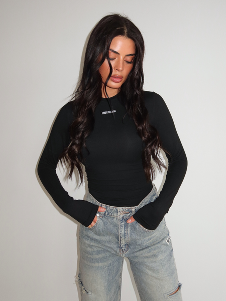 Unique The Label Unique The Label Jacky Long Sleeve - Black/Black