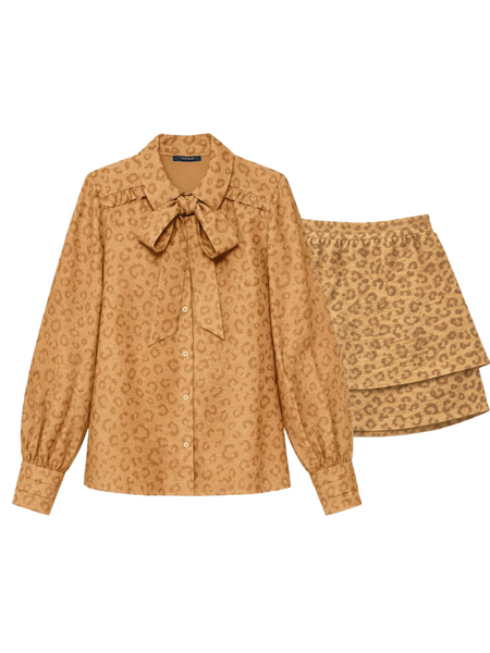 Nikkie Pragues Leopard Combi-Set - Travertine