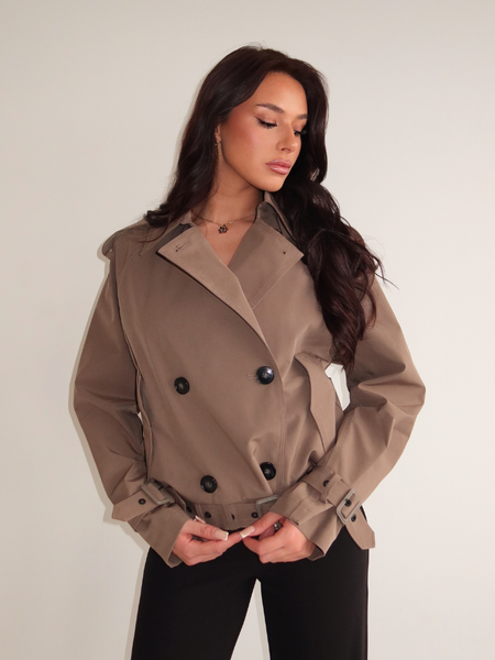 Airforce Airforce Women Cropped Trenchcoat - Walnut
