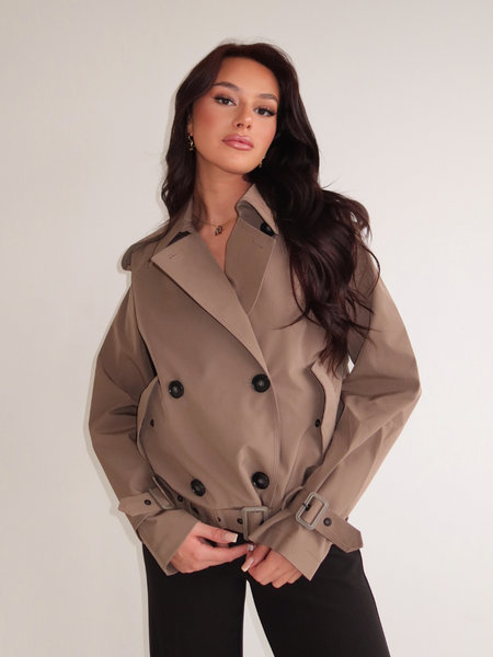 Airforce Airforce Women Cropped Trenchcoat - Walnut