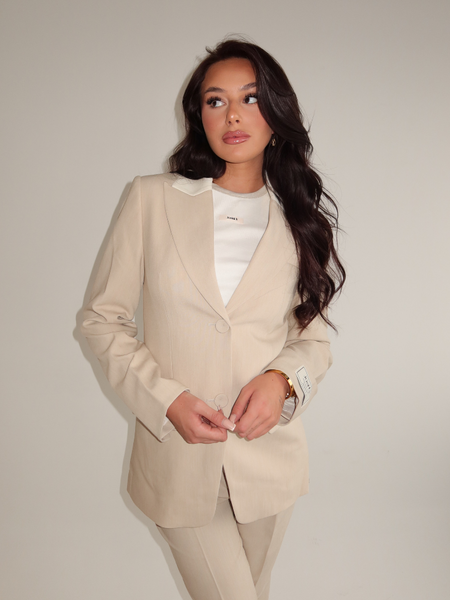 Josh V Josh V Nila Blazer - Ecru Melange