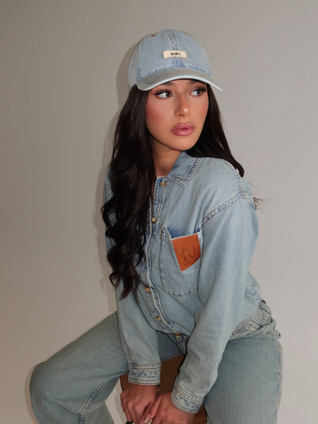 Josh V Laureen Cap - Denim Blue Josh V Josh V Laureen Cap - Denim Blue