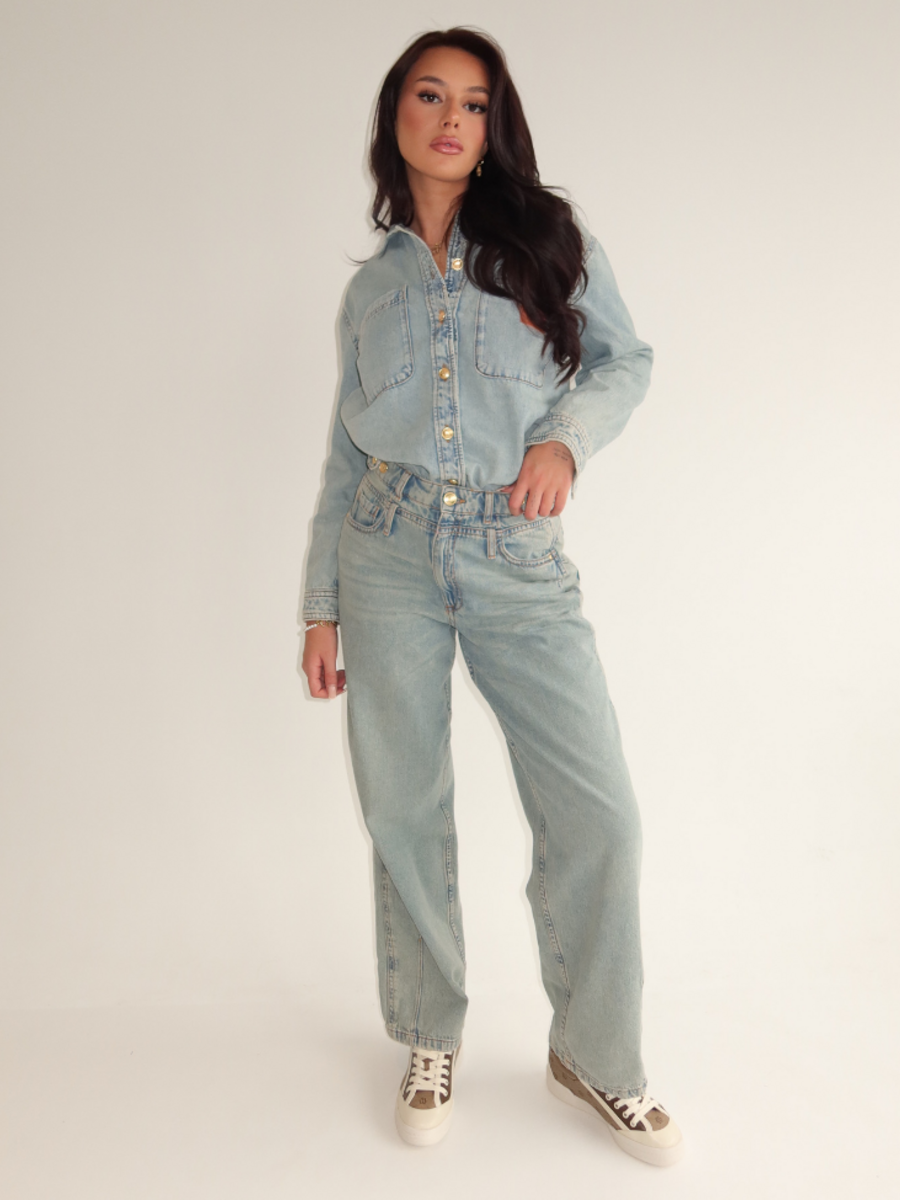 Josh V Josh V Mylessa Combi-Set - Light Dirty Denim