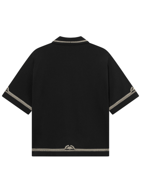 Don't Waste Culture Don't Waste Culture Benoka Collar Shirt - Black