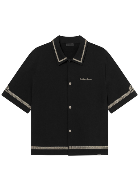 Don't Waste Culture Don't Waste Culture Benoka Collar Shirt - Black