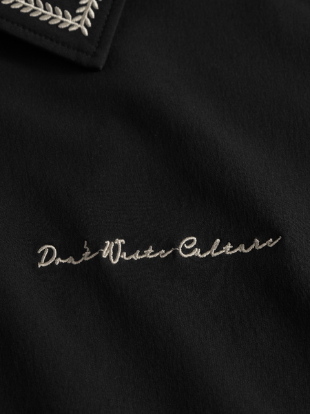 Don't Waste Culture Don't Waste Culture Benoka Collar Shirt - Black