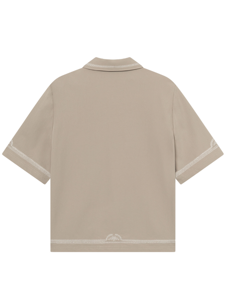 Don't Waste Culture Don't Waste Culture Benoka Collar Shirt - Warm Grey