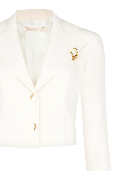Rinascimento Rinascimento Giacca Blazer - Panna bianco