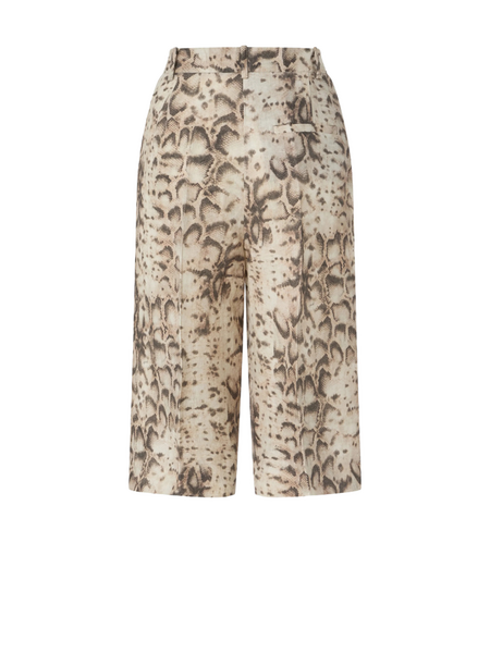 Pinko Pinko Cattolica Bermuda Tela Di Lino - Beige/Black