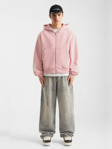 Don't Waste Culture Wesandra Zip Hoodie - Old Pink