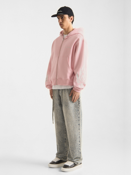 Don't Waste Culture Don't Waste Culture Wesandra Zip Hoodie - Old Pink