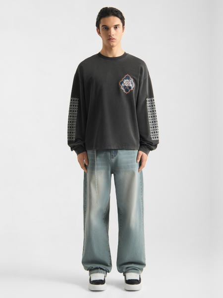 Don't Waste Culture Don't Waste Culture Himariyu Longsleeve - Washed Black Don't Waste Culture Himariyu Longsleeve - Washed Black
