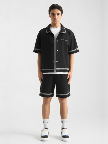 Don't Waste Culture Benoka Collar Shirt - Black