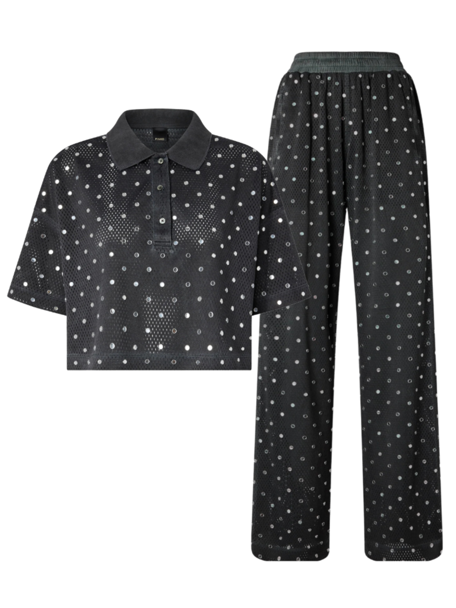 Pinko Pinko Erve Polo Rete Basket Combi-Set - Pirate Black