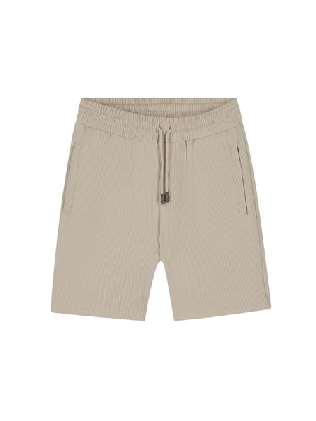 Malelions Malelions Ribbed Shorts - Light Taupe