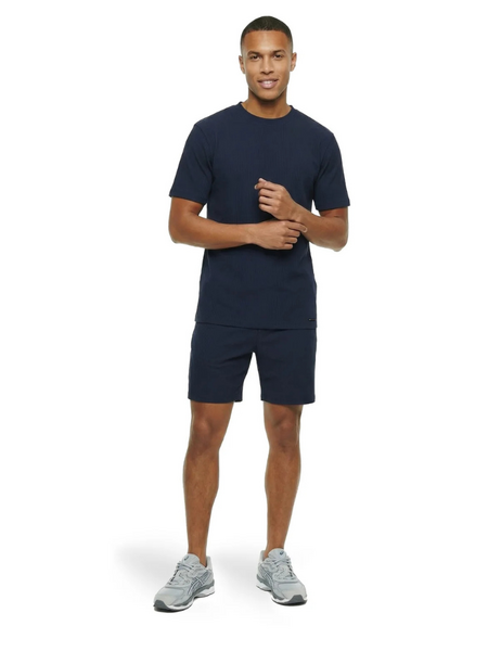 Malelions Malelions Ribbed T-Shirt - Navy