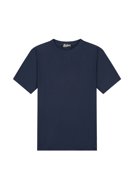 Malelions Malelions Ribbed T-Shirt - Navy