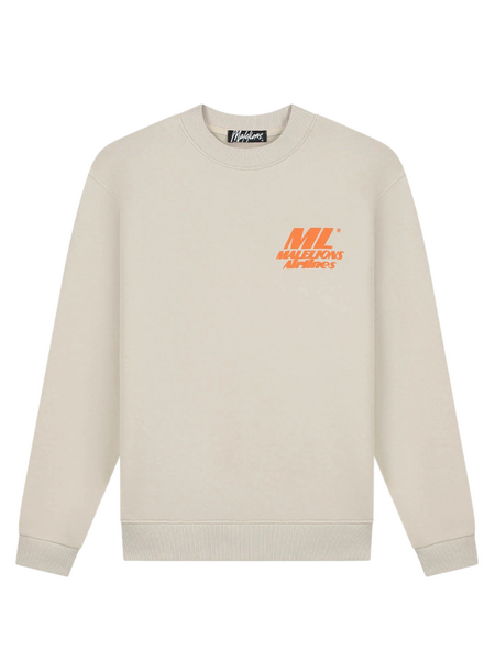 Malelions Malelions Coastline Sweater - Light Taupe