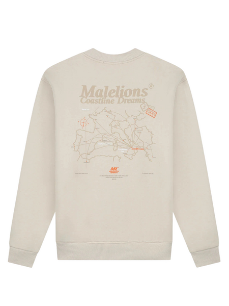 Malelions Malelions Coastline Sweater - Light Taupe