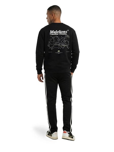 Malelions Coastline Sweater - Black Malelions Malelions Coastline Sweater - Black