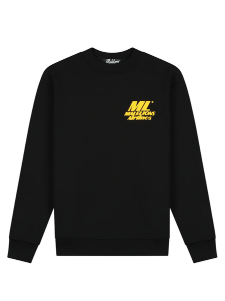 Malelions Coastline Sweater - Black Malelions Malelions Coastline Sweater - Black