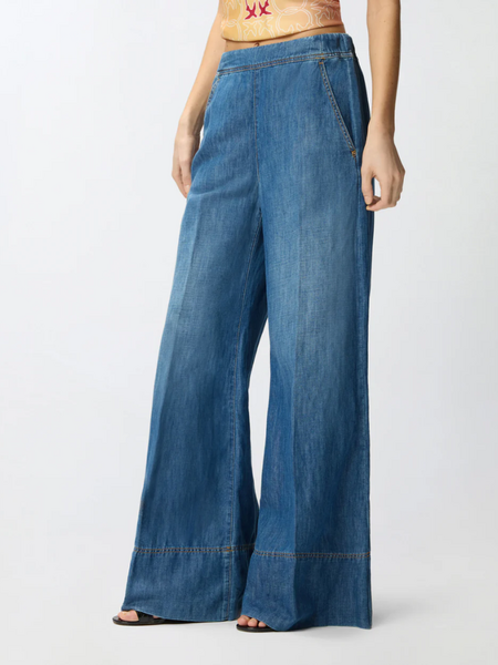 Pinko Pinko Spiaggia Pantalone Light Denim - Mid Wash