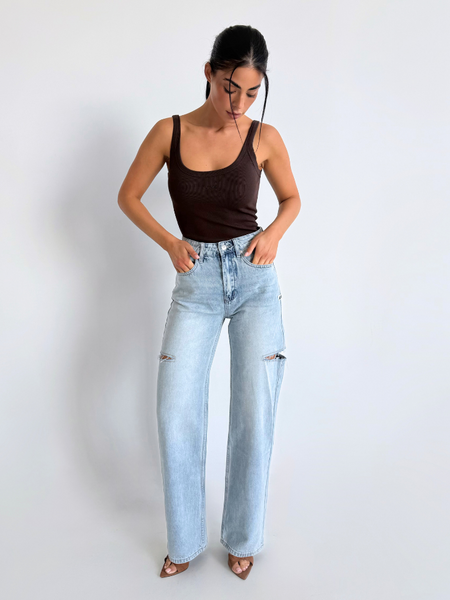 Unique The Label Unique The Label June Jeans - Licht Blauw