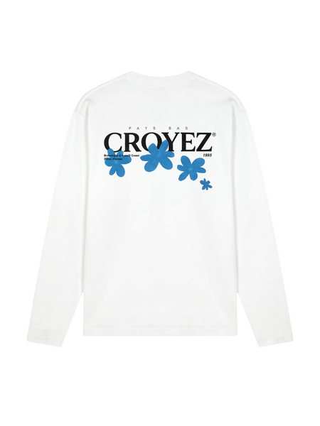 Croyez Croyez Croyez Botanique Longsleeve - Black/Dark Teal Longsleeve - White/Tiffany Blue - Copy