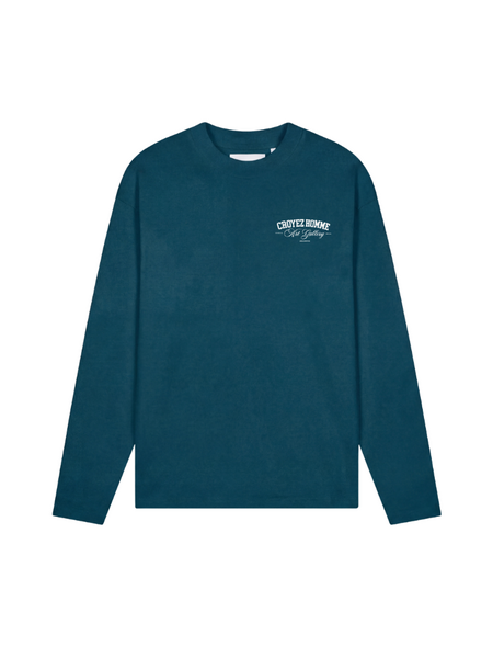 Croyez Croyez Art Gallery Longsleeve - Dark Teal