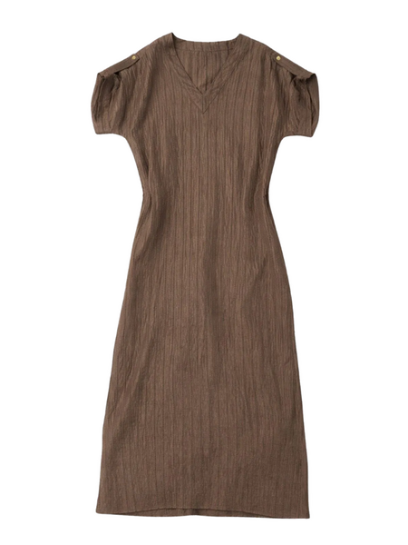 Fifth House Myra Dress - Slate Brown Fifth House Fifth House Myra Dress - Slate Brown