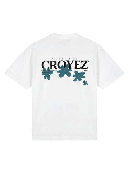 Croyez Botanique T-Shirt - White/Dark Teal Croyez Croyez Botanique T-Shirt - White/Dark Teal