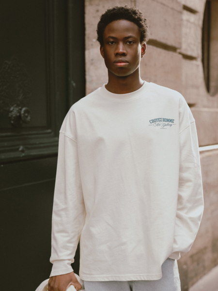 Croyez Croyez Art Gallery Longsleeve - White