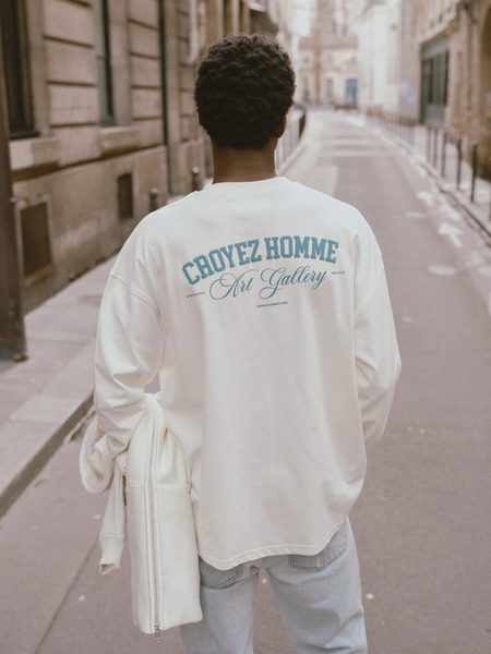 Croyez Croyez Art Gallery Longsleeve - White