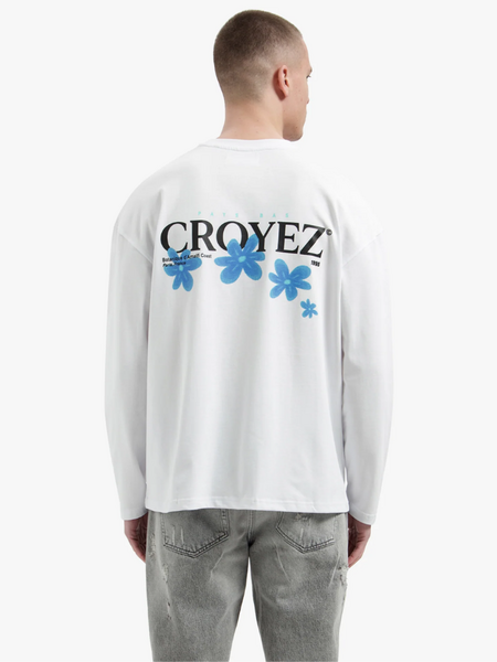 Croyez Croyez Croyez Botanique Longsleeve - Black/Dark Teal Longsleeve - White/Tiffany Blue - Copy