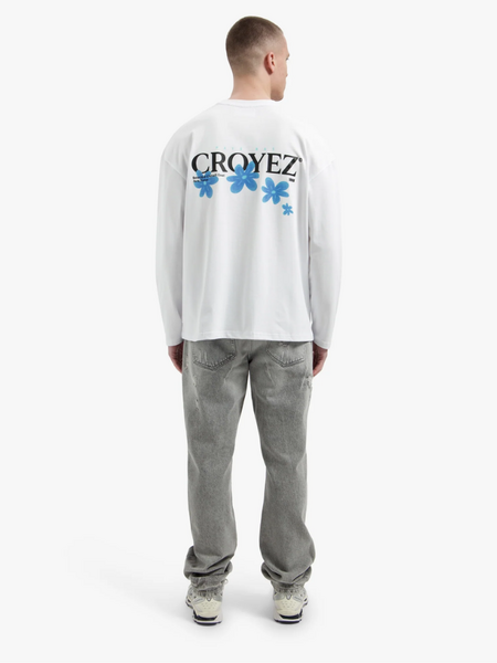 Croyez Croyez Croyez Botanique Longsleeve - Black/Dark Teal Longsleeve - White/Tiffany Blue - Copy