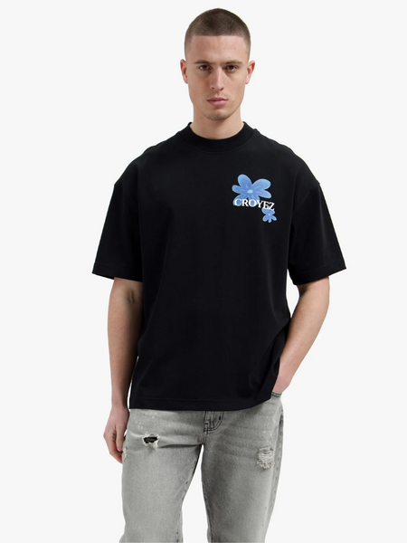 Croyez Croyez Botanique T-Shirt - Black/Tiffany Blue