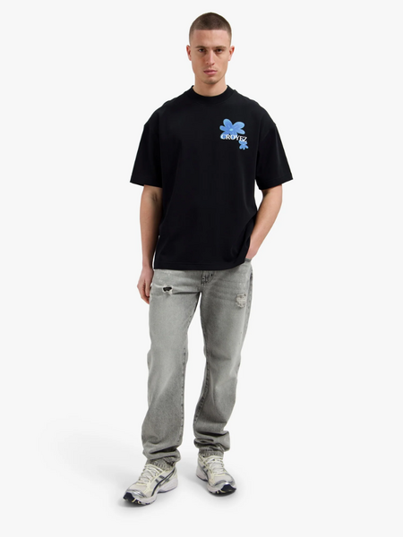Croyez Croyez Botanique T-Shirt - Black/Tiffany Blue