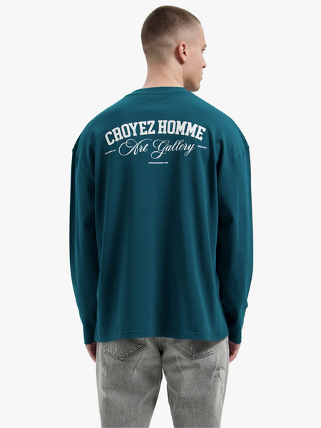Croyez Croyez Art Gallery Longsleeve - Dark Teal