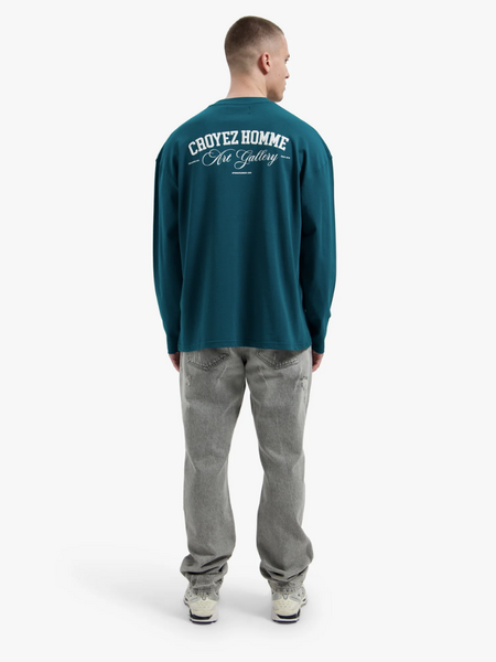 Croyez Croyez Art Gallery Longsleeve - Dark Teal