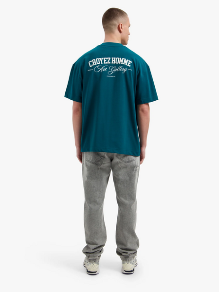 Croyez Croyez Art Gallery T-Shirt - Dark Teal