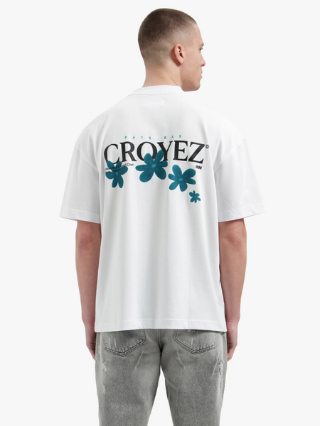 Croyez Botanique T-Shirt - White/Dark Teal Croyez Croyez Botanique T-Shirt - White/Dark Teal