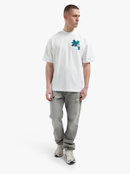 Croyez Botanique T-Shirt - White/Dark Teal Croyez Croyez Botanique T-Shirt - White/Dark Teal