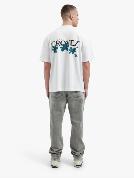 Croyez Botanique T-Shirt - White/Dark Teal Croyez Croyez Botanique T-Shirt - White/Dark Teal