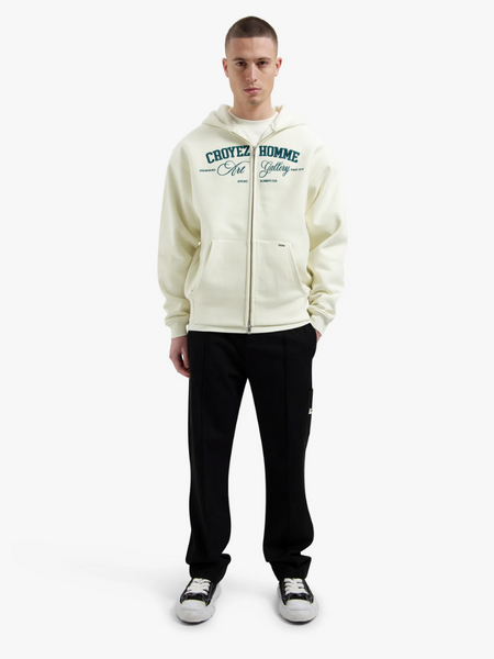 Croyez Croyez Art Gallery Zip Hoodie - Off-White
