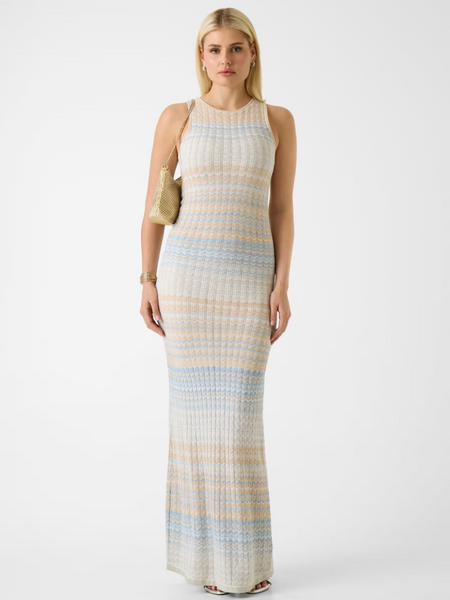 Guess SL Rosalyn Long Sweater - Light Blue And Beige