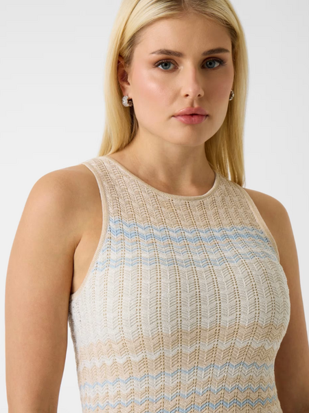 Guess Guess SL Rosalyn Long Sweater - Light Blue And Beige